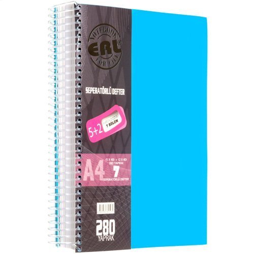 Erl Seperatörlü Defter  A4 280 Yaprak