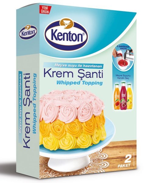 Kenton Meyve Suyu İle Hazırlanan Krem Şanti 100 gr
