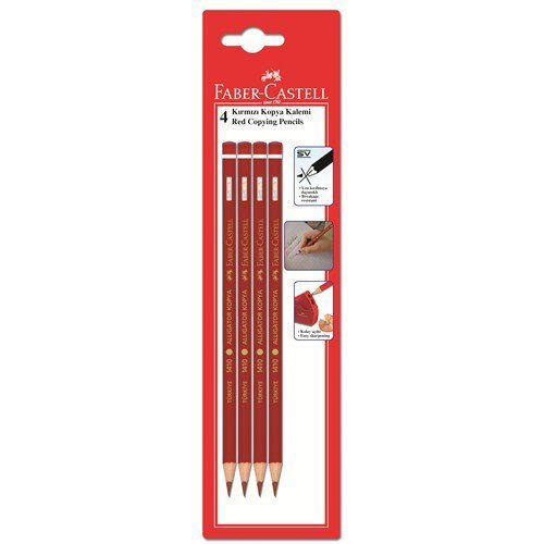 Faber-Castell Kırmızı Kopya Kalemi 4 Adet