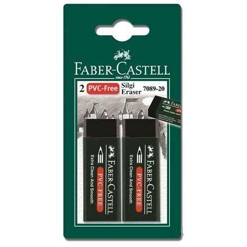 Faber-Castell Siyah Blister Silgi 2 Adet