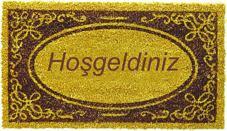 Sercan PVC Tabanlı Paspas 40 x 60 cm Hoşgeldiniz