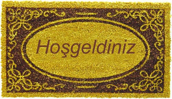 Sercan PVC Tabanlı Paspas 40 x 60 cm Hoşgeldiniz