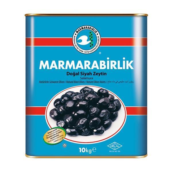 Marmarabirlik Doğal Salamura Siyah M 261-290 Zeytin 10 kg