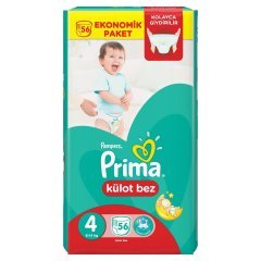Prima Külot Bebek Bezi Ekonomik Paket 4 Beden 56 Adet