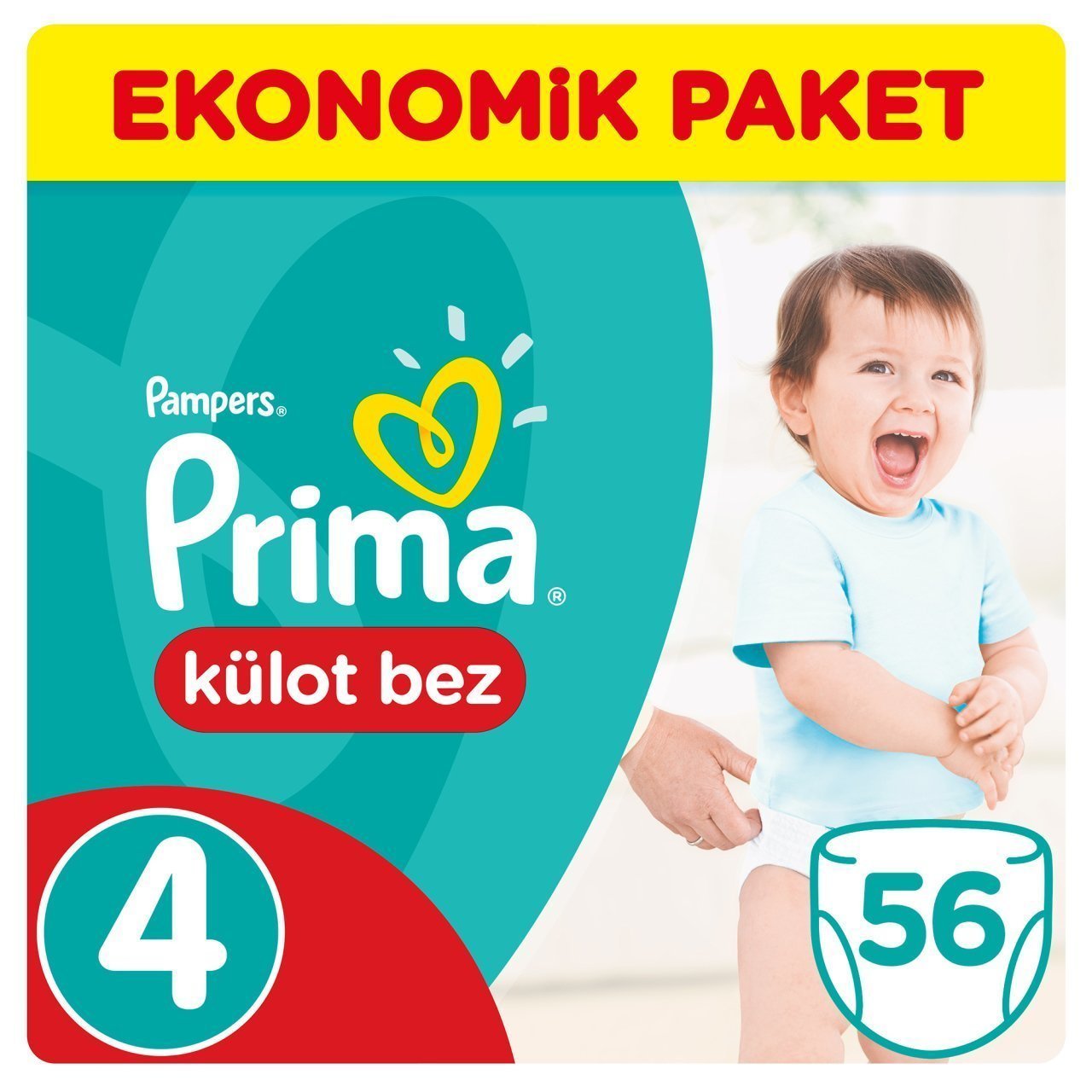 Prima Külot Bebek Bezi Ekonomik Paket 4 Beden 56 Adet