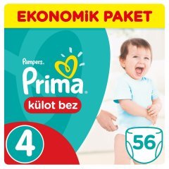 Prima Külot Bebek Bezi Ekonomik Paket 4 Beden 56 Adet