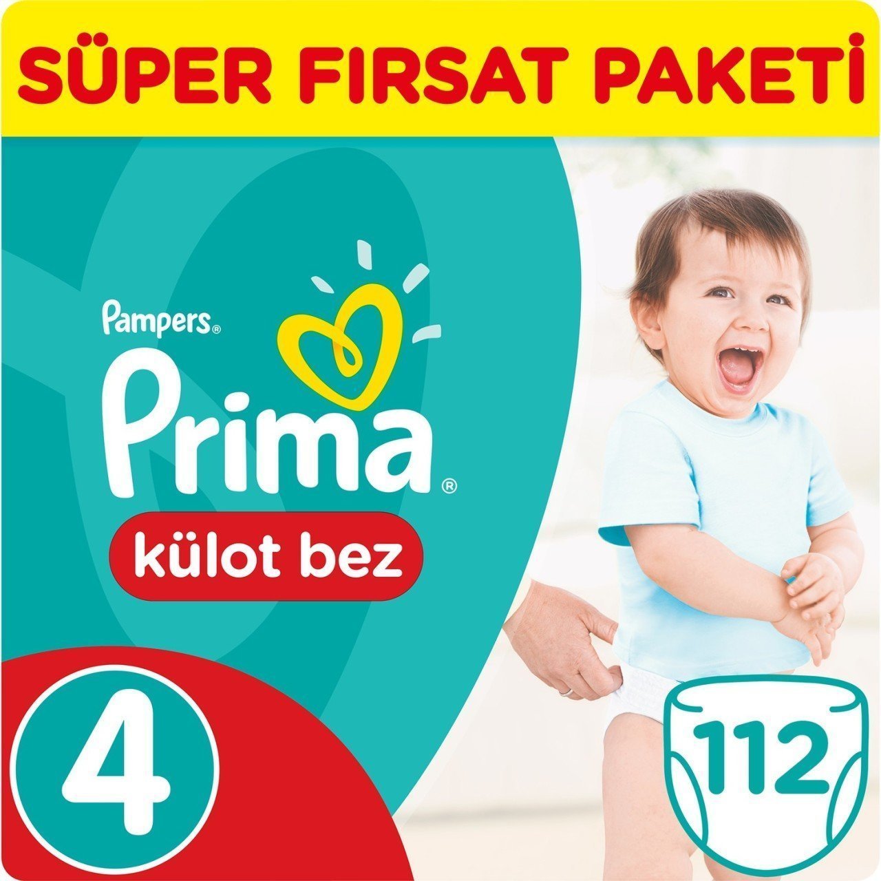 Prima Külot Bebek Bezi Süper Fırsat Paketi 4 Beden 112 Adet
