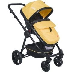 Kanz KZ-4010 Cameron Travel Bebek Arabası Sarı Siyah