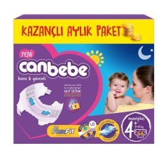 Canbebe Aylık Paket Bebek Bezi 15+ kg No:6 Extra Large 88 Adet