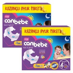 Canbebe Aylık Paket Bebek Bezi 15+ kg No:6 Extra Large 88 Adet