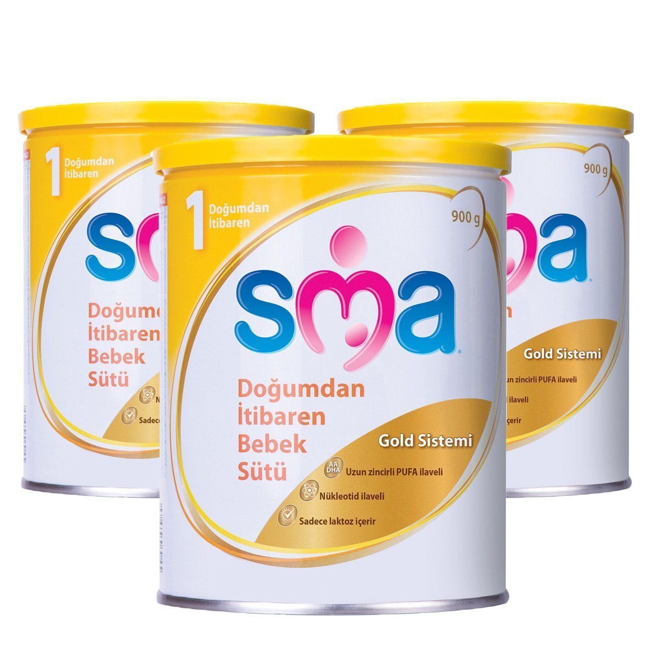 SMA 1 Bebek Sütü 900 gr 0-6 Ay x 3 Adet