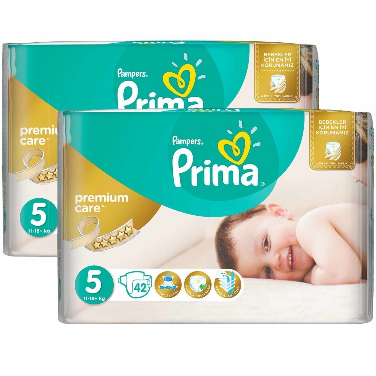 Prima Premium Care No:5 Bebek Bezi 2 ’li Jumbo Paket 84 Adet