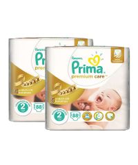 Prima Premium Care No:2 Bebek Bezi 2 ’li Jumbo Paket 176 Adet