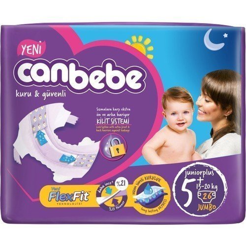 Canbebe Avantaj Paket Bebek Bezi Junior Plus No:5+ 13-20 kg 26Adet