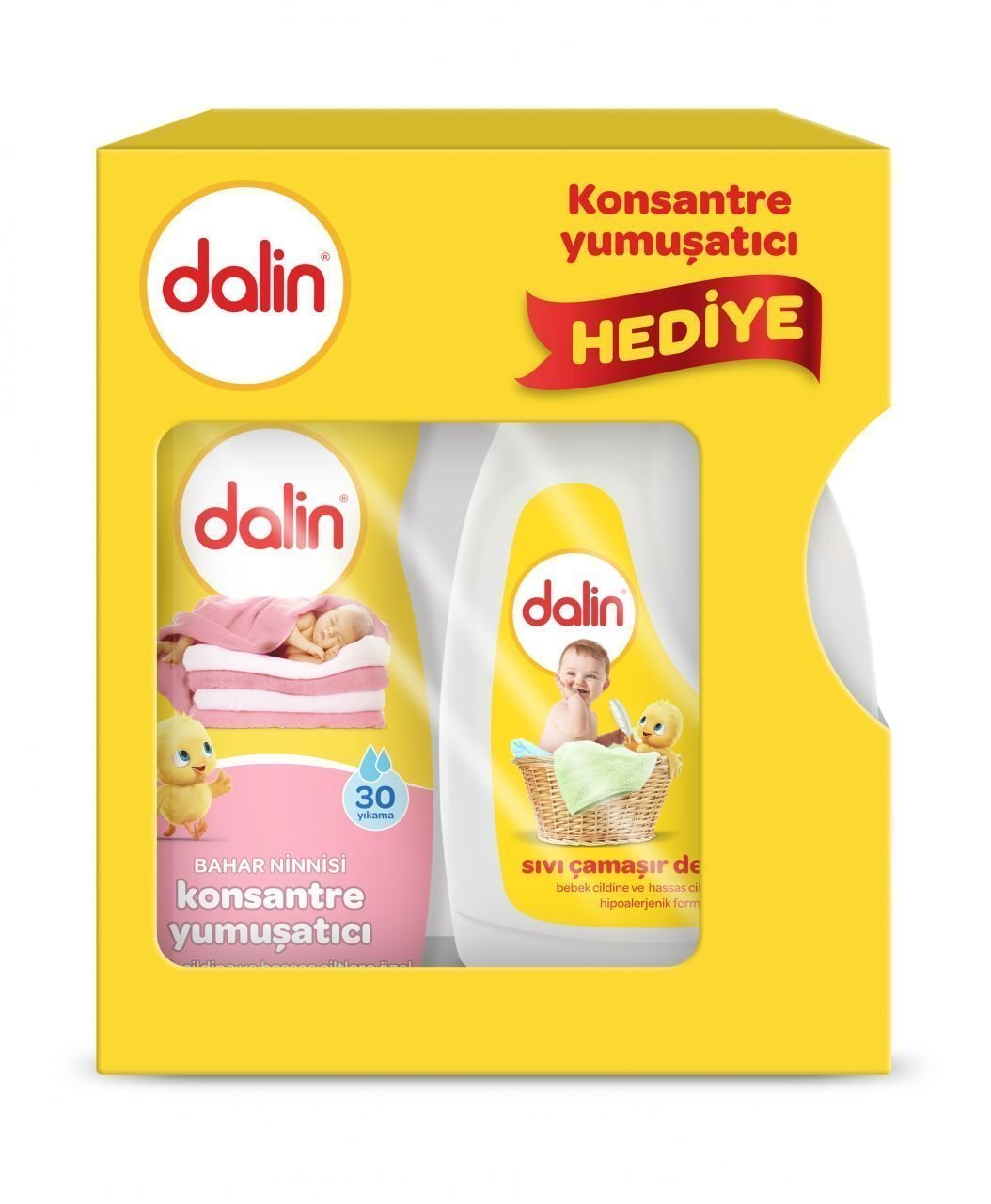 Dalin Sıvı Çamaşır Deterjanı 2 LT Konsantre Yumuşatıcı Hediyeli 750 ml