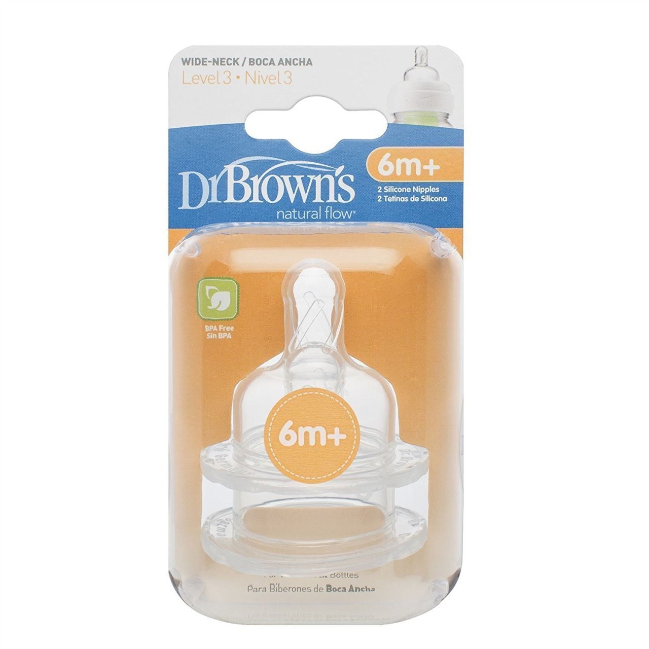 Dr. Brown's 382 Geniş Ağızlı Biberon Emziği 6+ ay