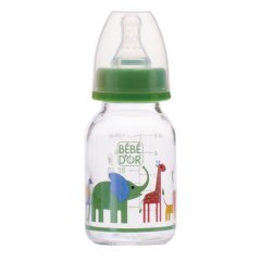 Bebedor 30302 Desenli Cam Biberon 0 Ay Yeşil