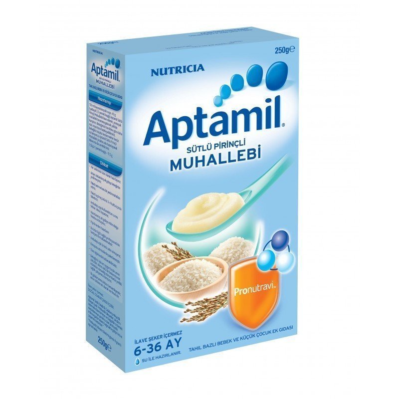 Milupa Aptamil Sütlü Pirinçli Muhallebi 250 gr 6-36 Ay