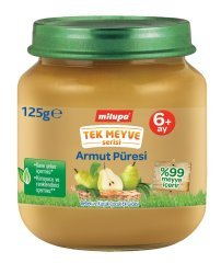 Milupa Tek Meyve Serisi Kavanoz Maması Armut Püresi 125 gr 6 + Ay