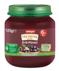 Milupa Tek Meyve Serisi Kavanoz Maması Erik Püresi 125 gr 6 + Ay