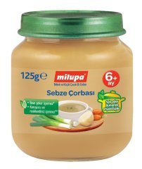 Milupa Ek Gıdası Kavanoz Çorba Sebzeli 125 gr 6 + Ay