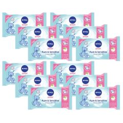 Nivea Baby Pure & Sensitive Islak Mendil 12'li 480 Yaprak