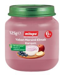 Milupa Ek Gıdası Kavanoz Yaban Mersini Elma Karışımı 125 gr 6 + Ay