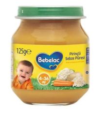 Bebelac Kavanoz Maması Pirinçli Sebze Püresi 125 gr