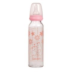 Bebedor 41302 Isıya Dirençli Cam Biberon 3+ Ay 240 ml Pembe
