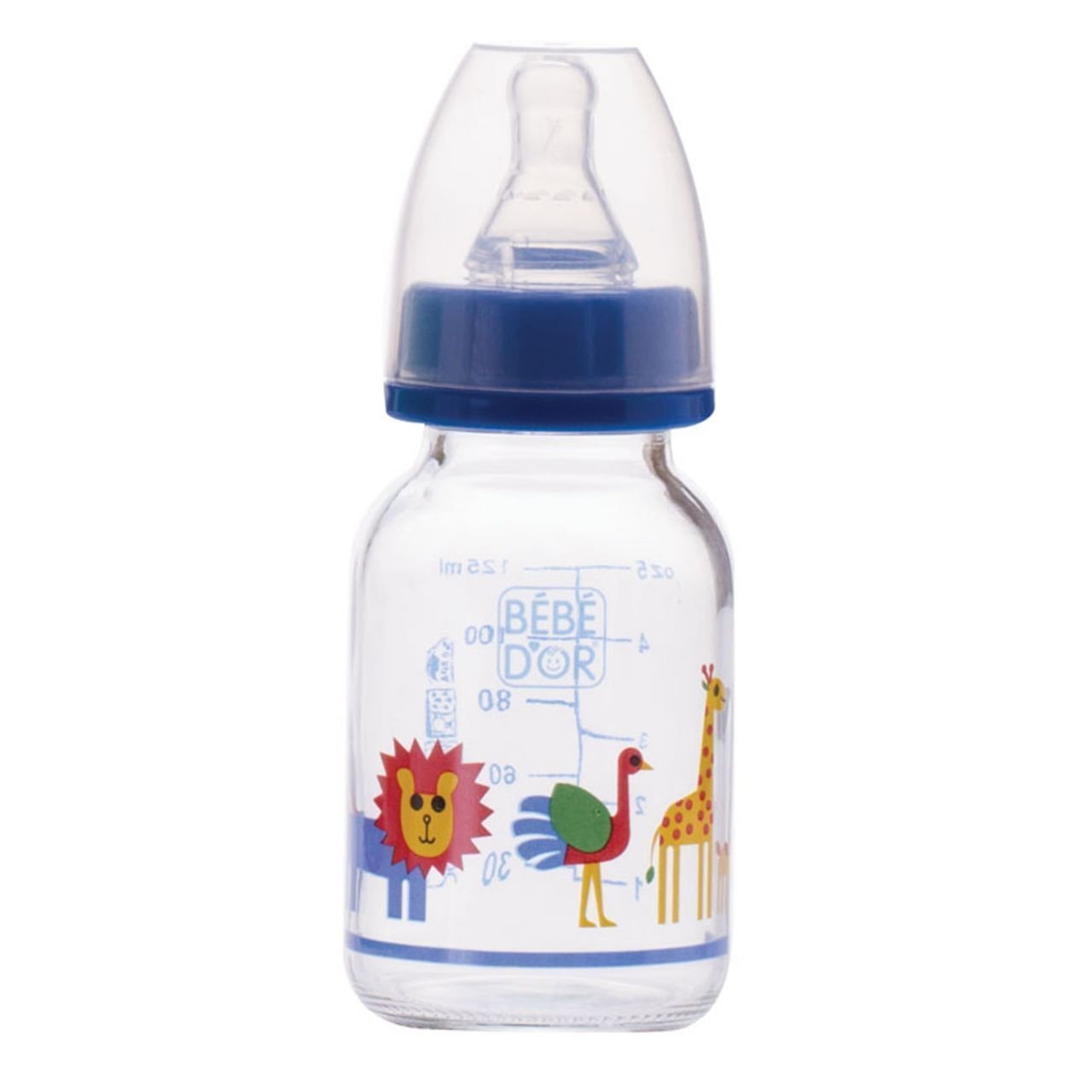 Bebedor 30302 Desenli Cam Biberon 0 Ay Mavi