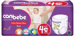 Canbebe Külot Bebek Bezi 4 Beden 2' li 80 Adet