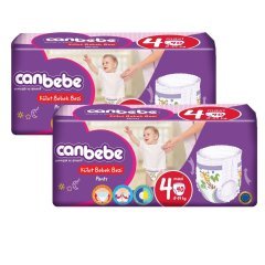 Canbebe Külot Bebek Bezi 4 Beden 2' li 80 Adet