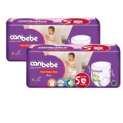 Canbebe Külot Bebek Bezi 5 Beden 2' li 64 Adet