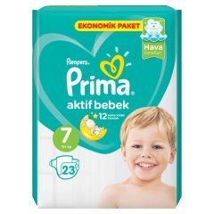 Prima Aktif Bebek Bezi Ekonomik Paket 7 Beden Large 46 Adet