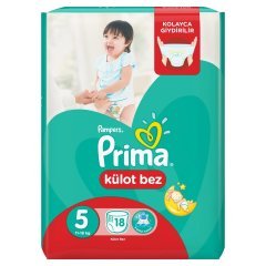 Prima Külot Bebek Bezi Deneme Paketi 5 Beden 18 Adet