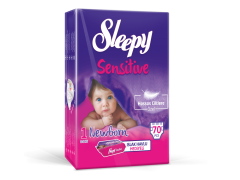 Sleepy Sensitive No:1 Yenidoğan 70 Adet Bebek Bezi