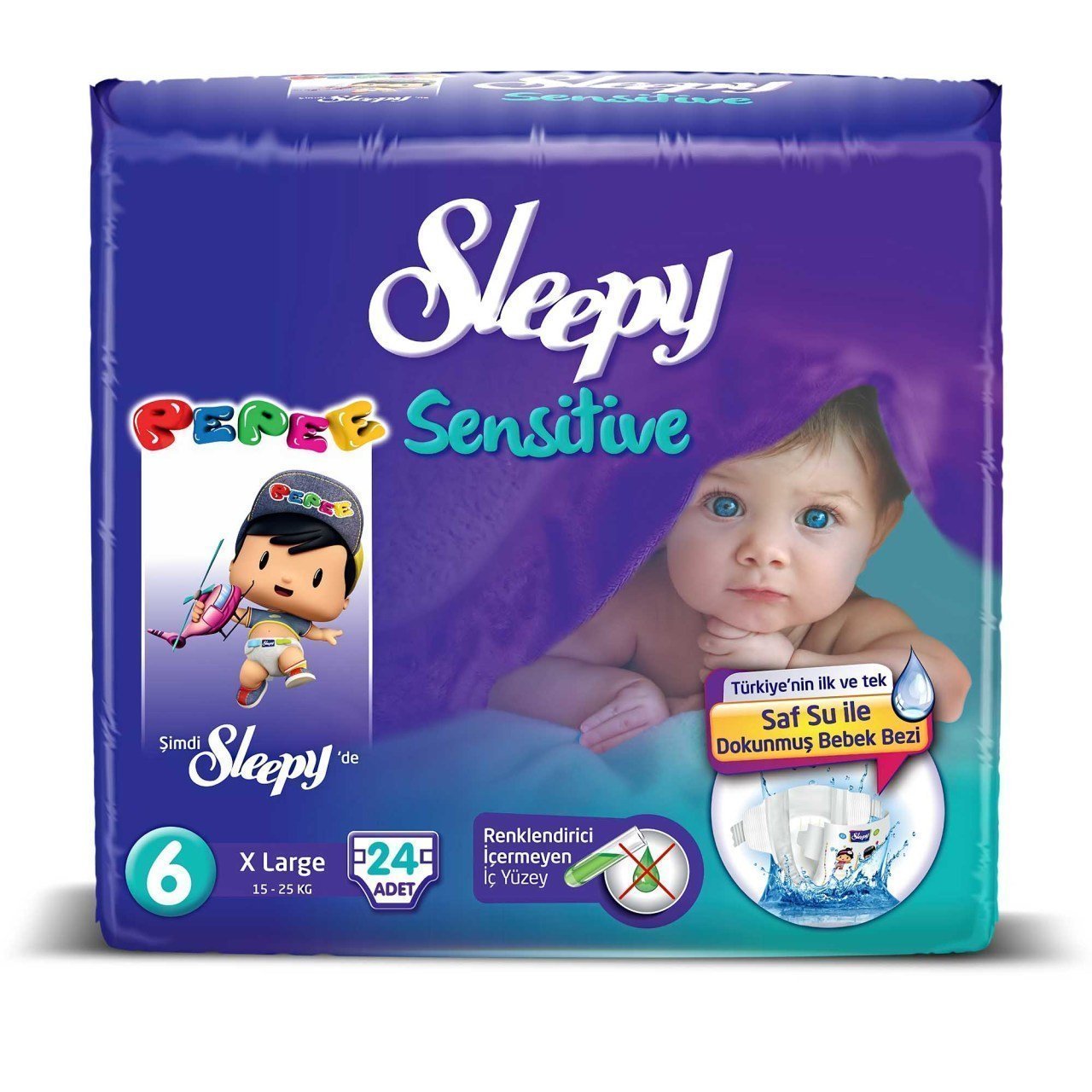 Sleepy Sensitive No:6 XLarge 24 Adet Bebek Bezi