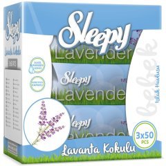 Sleepy Lavanta Kokulu Islak Mendil 3 x 50 Adet