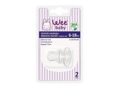 Wee Baby 823 Silikon Damaklı No:2 6-18 Ay Biberon Emziği