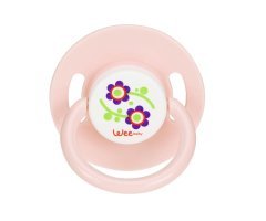 Wee Baby 855 Mat Yuvarlak Gövdeli Yuvarlak Uçlu Askılı No:1 0-6 Ay Emzik