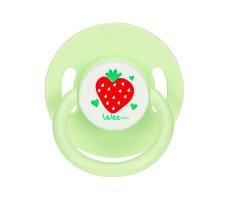 Wee Baby 855 Mat Yuvarlak Gövdeli Yuvarlak Uçlu Askılı No:1 0-6 Ay Emzik