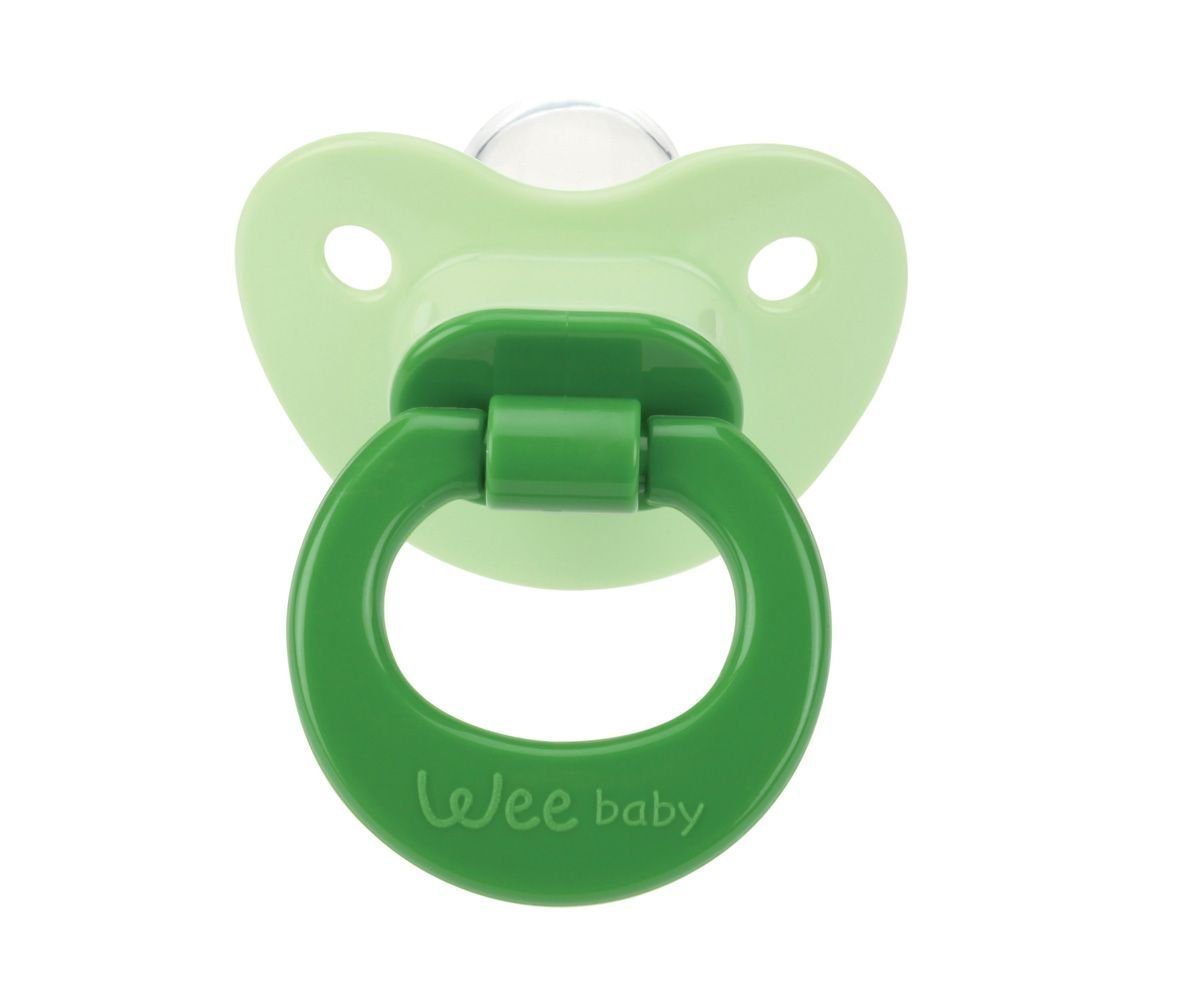 Wee Baby 841 Silikon Mat Gövdeli Damaklı Askılı No:1 0-6 Ay Emzik