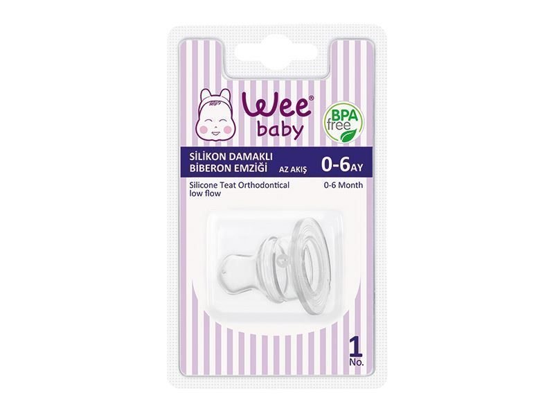 Wee Baby 875 Silikon Damaklı No:1 0-6 Ay Biberon Emziği