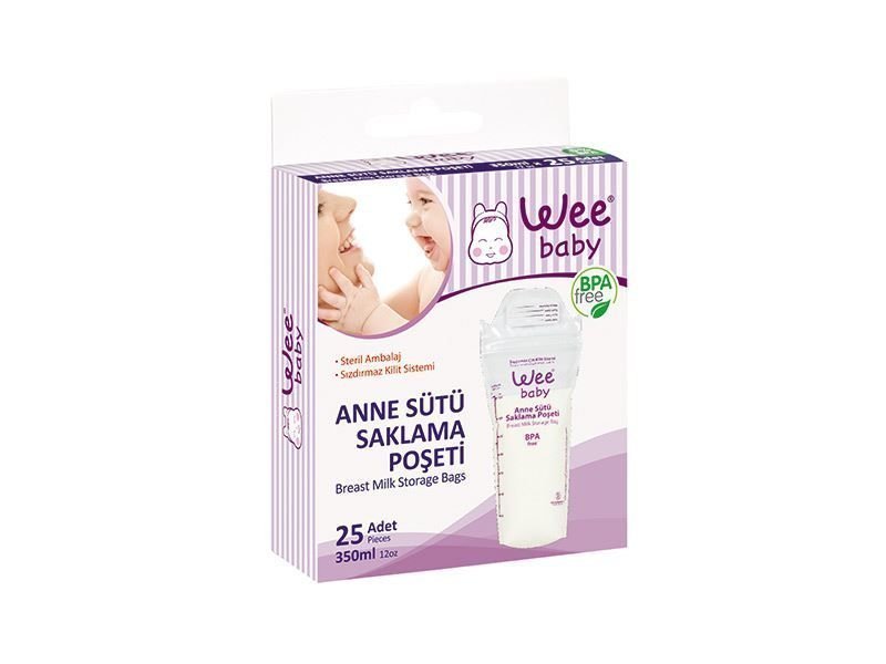 Wee Baby 889 Anne Sütü Saklama Poşeti 25 Adet