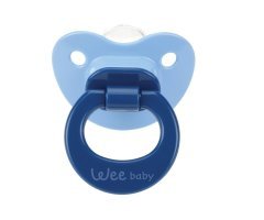 Wee Baby 819 Silikon Mat Gövdeli Damaklı Askılı No:2 6-18 Ay Emzik