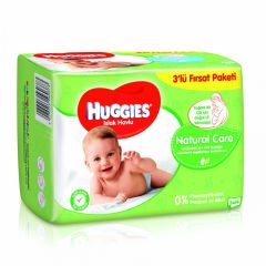 Huggies Natural Care Doğal Bakım Bebek Islak Mendil 3 Adet