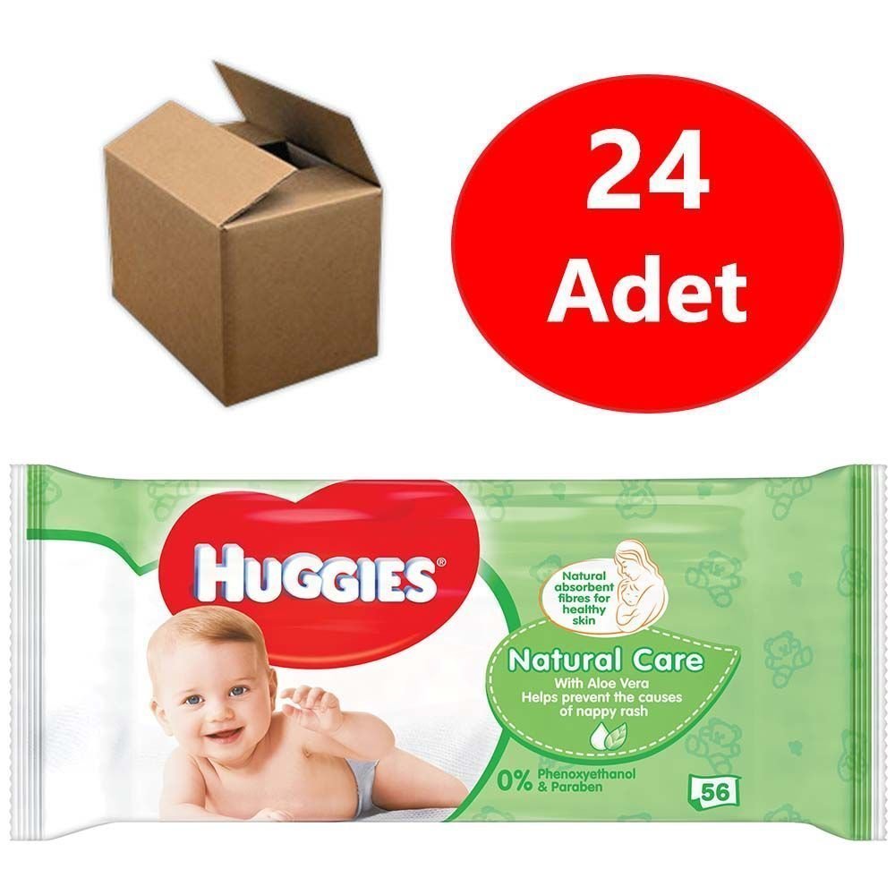 Huggies Natural Care Doğal Bakım Islak Havlu 24'lü Fırsat Paketi (1344 Yaprak)