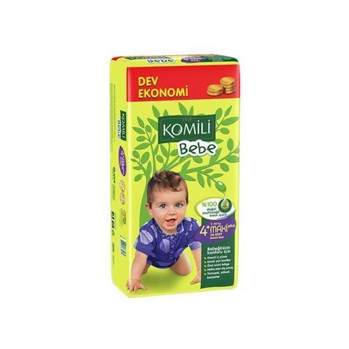 Komili Bebe Dev Ekonomi Maxi Plus No:4+ Bebek Bezi 58 Adet