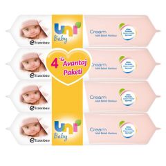 Uni Baby Cream Islak Bebek Havlusu 4 Al 3 Öde