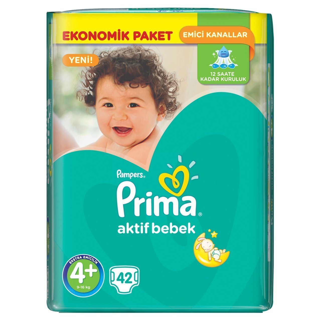 Prima Aktif Bebek 4+ Beden Maxi Plus Ekonomik 42 Adet